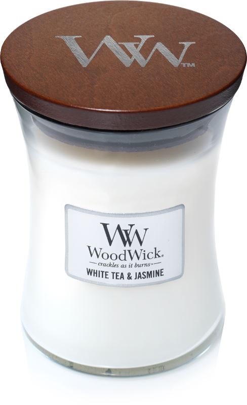 Thé blanc & Jasmin - Moyenne Jarre WoodWick